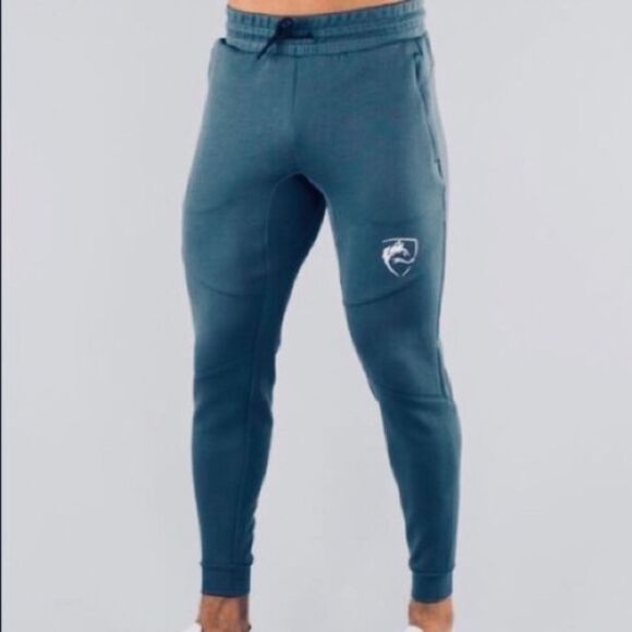 Alphalete Origin Joggers Titanium Blue Teal Pants Sweatpants- Men’s Size Large - Picture 1 of 9